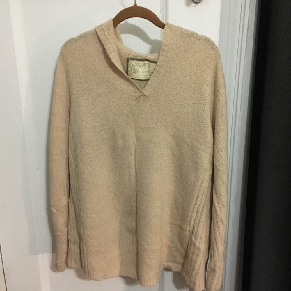 Lane Bryant hooded v-neck sweater size 14/16